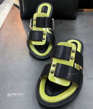 Load image into Gallery viewer, iLVi079-Sandals: Black-Olive