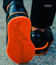 Load image into Gallery viewer, 018C - LUFIANO collection Leather Sneaker- Orange- Black