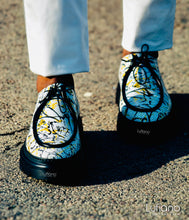 Load image into Gallery viewer, 175- Lufiano Lace up: Yellow/Black