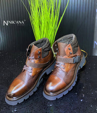 Load image into Gallery viewer, iLVi058-Lace up: Brown
