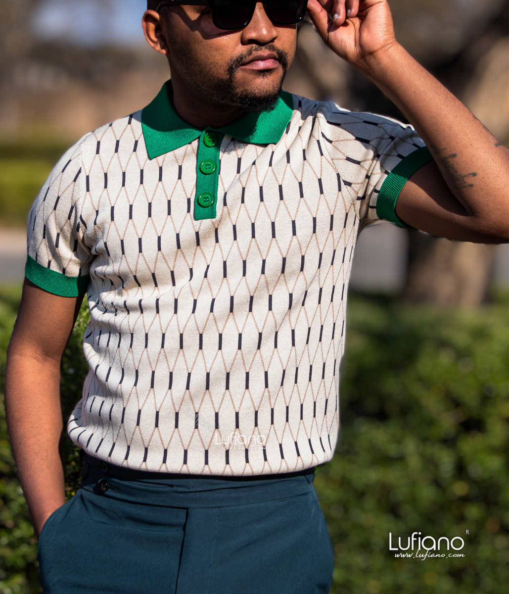 LFN009: Knit Top: Beige – Lufiano Apparel