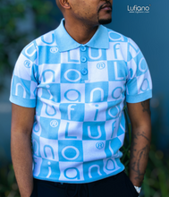 Load image into Gallery viewer, LFN007: Knit Top:Baby blue-White