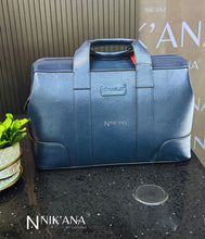 Load image into Gallery viewer, SKARLET015- Navy Leather Travel bag
