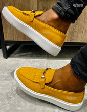 Load image into Gallery viewer, 027C - Lufiano Collection-Suede Leather loafers- Rust