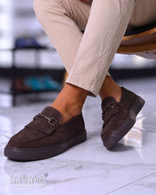 Load image into Gallery viewer, 027G - Lufiano collection- Leather loafers- Brown