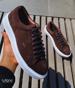 232 - Lufiano Leather Sneaker- Brown