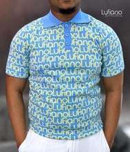 Load image into Gallery viewer, LFN024: Knit Top:Blue-yellow