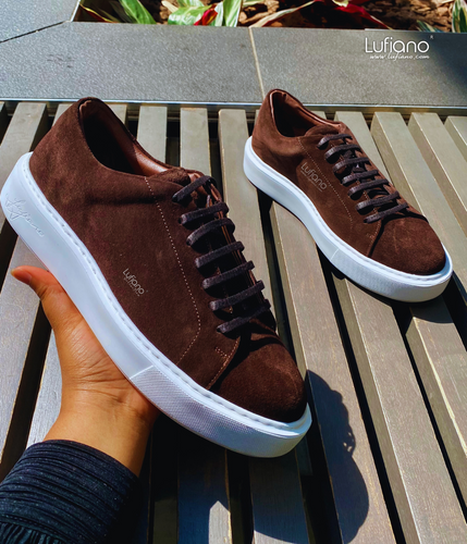 232 - Lufiano Leather Sneaker- Brown