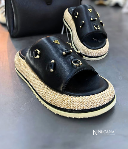 iLVi098-Sandals: Black