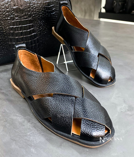 iLVi089-Sandals: Black