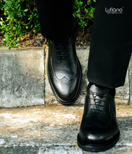 Load image into Gallery viewer, 124 - Lufiano Lace up: Black