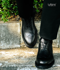124 - Lufiano Lace up: Black