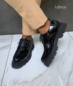 242 - Lufiano Lace up: Black