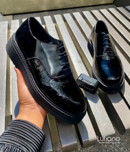 Load image into Gallery viewer, 229 Lufiano Lace Up: Black