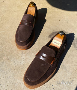 234B  - Lufiano Slip On: Brown