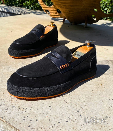 234B  - Lufiano Slip On: Black
