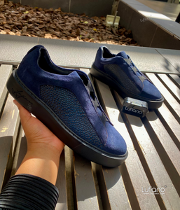 228  Lufiano Slip On :Blue