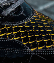 Load image into Gallery viewer, 221 Lufiano Lace up : Black- Yellow