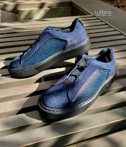 228  Lufiano Slip On :Blue