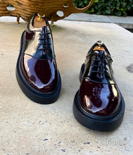 Load image into Gallery viewer, 204B  Lufiano Lace Up: Burgundy