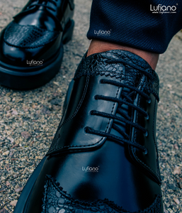 170  Lufiano Lace Up: Black