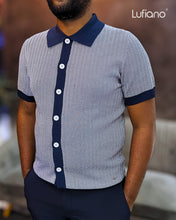 Load image into Gallery viewer, LFN037: Knit Top:D.blue-grey