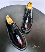 Load image into Gallery viewer, 159 Lufiano Lace Up: Black/Red