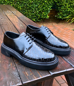 208B Lufiano Lace Up: Black