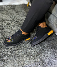 Load image into Gallery viewer, 203B - LUFIANO collection Leather Sneaker- Black