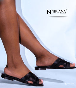 iLVi086-Sandals: Black