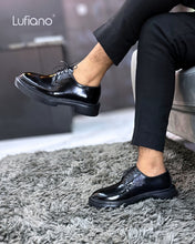 Load image into Gallery viewer, 161  Lufiano Lace Up: Black and Blue