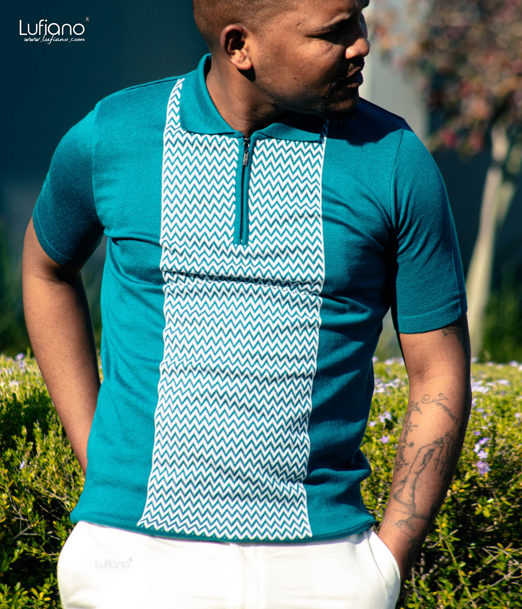 27762 BOSMENTI Top : Turquoise