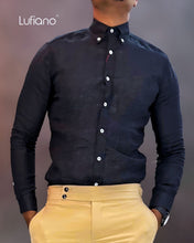 Load image into Gallery viewer, 27068 : Linen Shirt - Black