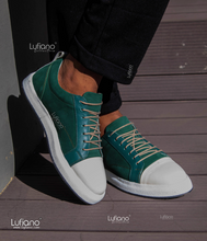 Load image into Gallery viewer, 217 - Lufiano Leather Sneaker- Green-White