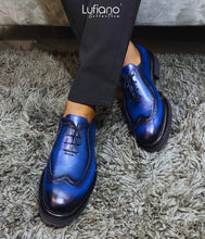 Load image into Gallery viewer, 124 - Lufiano Lace up: Navy
