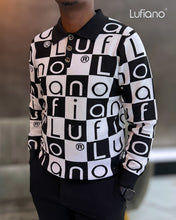 Load image into Gallery viewer, LFN007: Long sleeve Knit Top: Black-White
