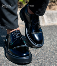 Load image into Gallery viewer, 167  Lufiano Lace Up: Black- Olive