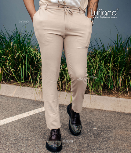 38145 Pants: Beige