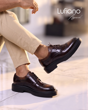 Load image into Gallery viewer, 170  Lufiano Lace Up: Brown
