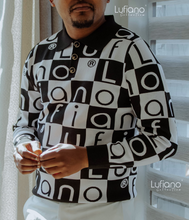 Load image into Gallery viewer, LFN007: Long sleeve Knit Top: Black-White