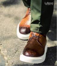 Load image into Gallery viewer, 208 Lufiano Lace Up: Brown