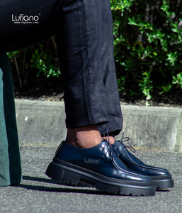 175- Lufiano Lace up: Navy blue