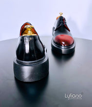 Load image into Gallery viewer, 159 Lufiano Lace Up: Black/Red
