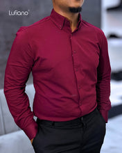 Load image into Gallery viewer, 37844 : Long sleeve shirt - Claret red