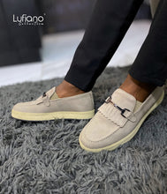 Load image into Gallery viewer, 027F - Lufiano collection-Leather loafers- Beige