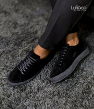 Load image into Gallery viewer, 245 - Lufiano Leather Sneaker- Black