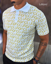 Load image into Gallery viewer, LFN024: Knit Top:Light blue-mustard