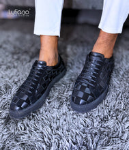 Load image into Gallery viewer, 244 Hand Weaved Lufiano Lace Up : Black