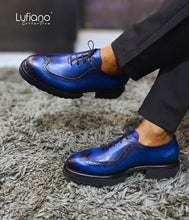 Load image into Gallery viewer, 124 - Lufiano Lace up: Navy