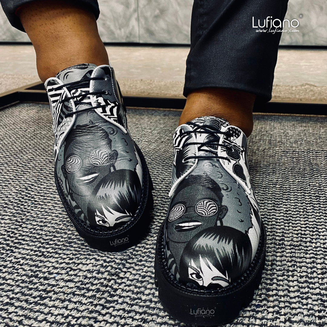 Grey lace 2025 up shoes